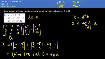 Class 12 Ex 4.5 Q14 Math | Determinants|Q14 Ex 4.5 Class 12 Math | Ex 4.5 Q14 Class 12 Math