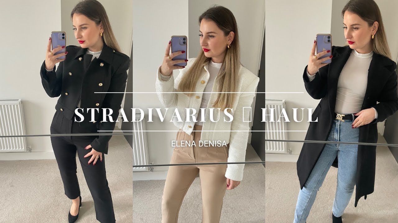 STRADIVARIUS TRY ON HAUL - AUTUMN FASHION | ELENA D.