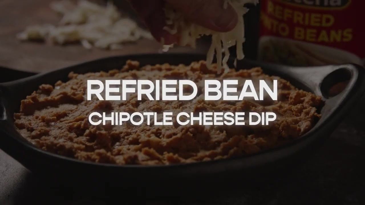 Refried Bean Chipotle Cheese Dip YouTube