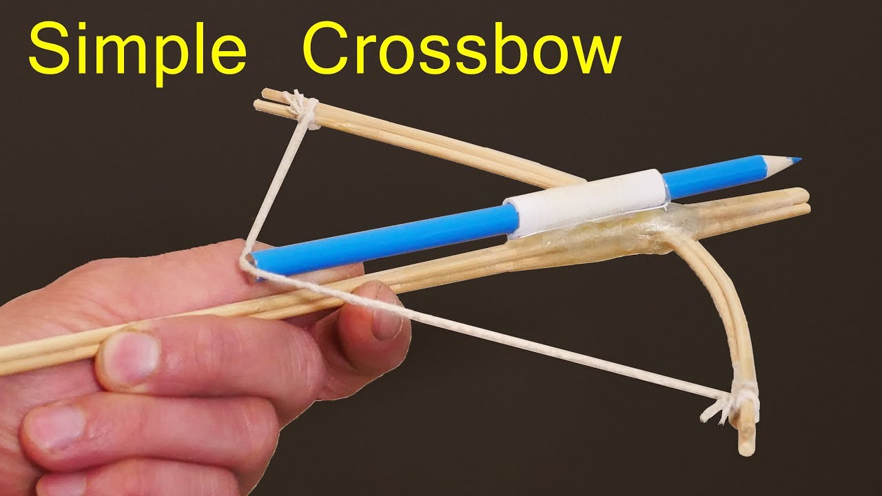 How To Make A Toy Crossbow Youtube