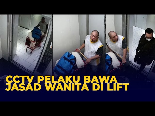 Full CCTV Pelaku Bawa Jasad Wanita di Lift Apartemen yang Ditemukan di Kolong Tol Becak Kayu class=