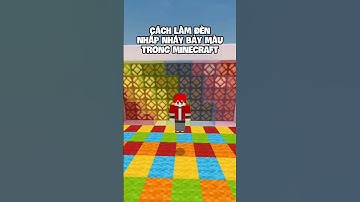 Cách Làm Đèn Nhấp Nháy 7 Màu Trong #minecraft #shorts