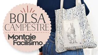 Bolsa de Tela Campestre Fácil de Coser | Proyecto de Costura Paso a Paso