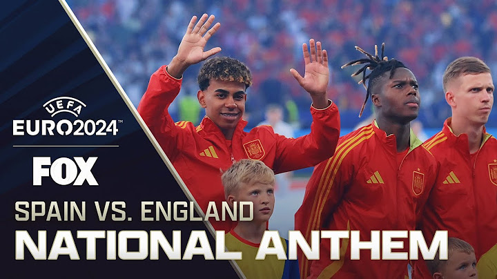 Spain sings national anthem before match vs. England in UEFA Euro Final