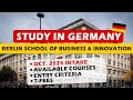Study in berlin  berlin school of business  innovation  oct 2024 intake  spectrum overseas 