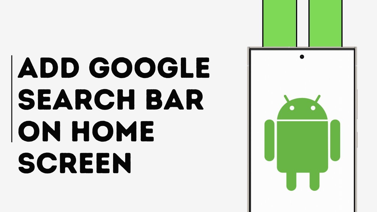 How to Add Google Search Bar on Android Home Screen - YouTube