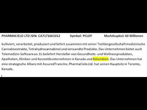Cannabis Aktie Pharmacielo