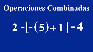 Operaciones combinadas con corchetes y paréntesis