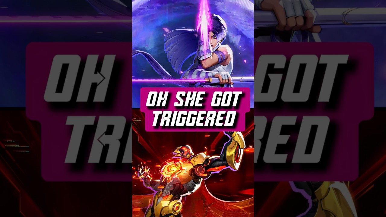 Oh she got triggered by him😬 #gaming #trending #shorts
