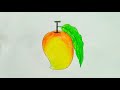 How to Draw Mango Very esey step by step || Mango Drawing for kids Colouring