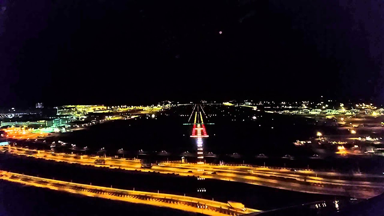 Approach and landing Hong Kong runway 25left - YouTube