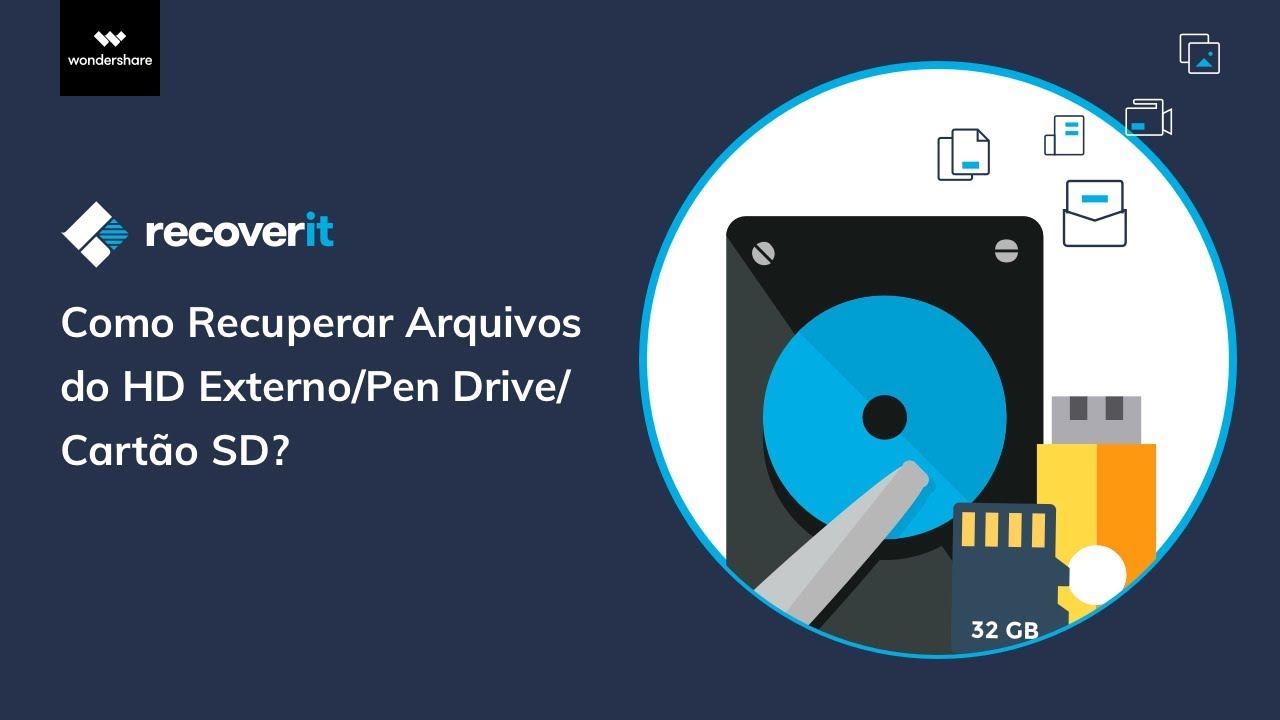 Como Recuperar Arquivos DELETADOS ou PERDIDOS do HD Externo, Pendrive ...