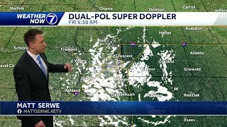 Snow ending early Friday, colder today, warmer tomorrow