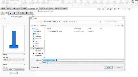 Creating New Tools - SOLIDWORKS CAM TechDB