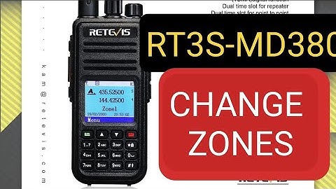 RT3S-MD380 Change Zones
