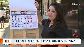 ojo Al Calendario Hay 16 Feriados En 2026