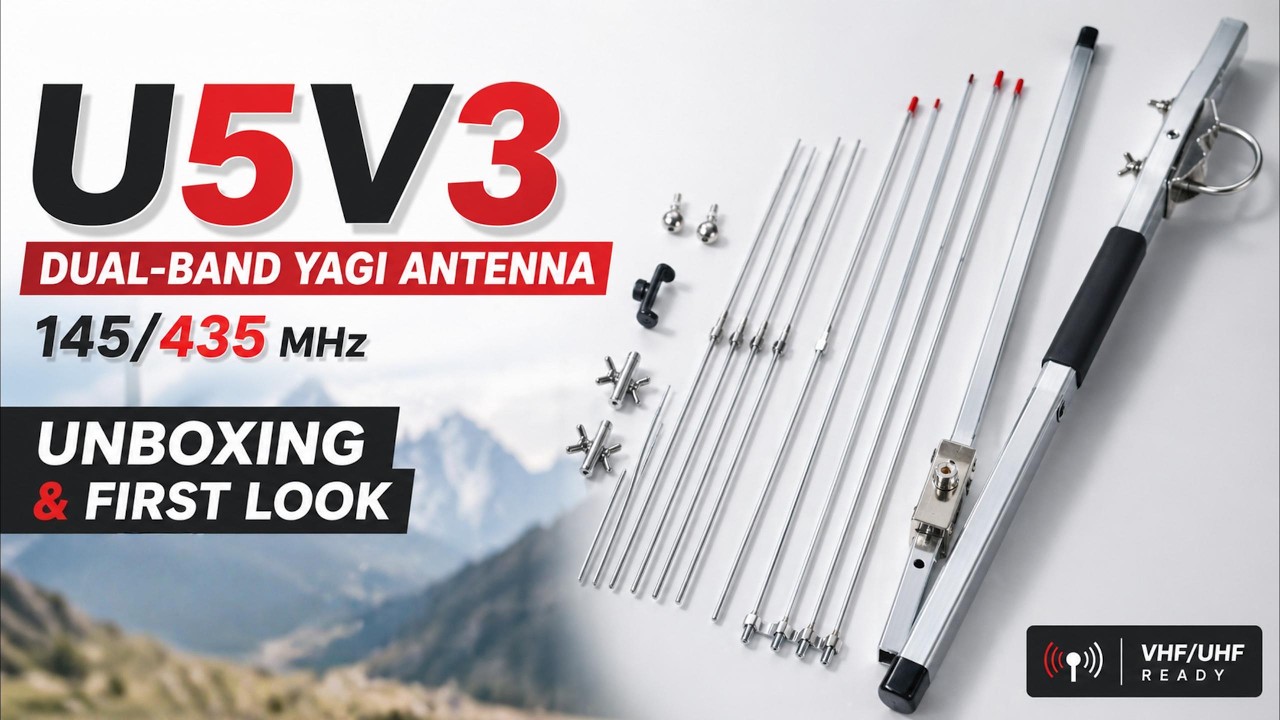 U5V3++ PORTABLE DUAL-BAND VHF/UHF HANDHELD YAGI ANTENNA FOR
