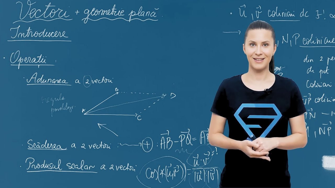 Vectori în geometria plană: noțiuni fundamentale – Clasa a IX-a