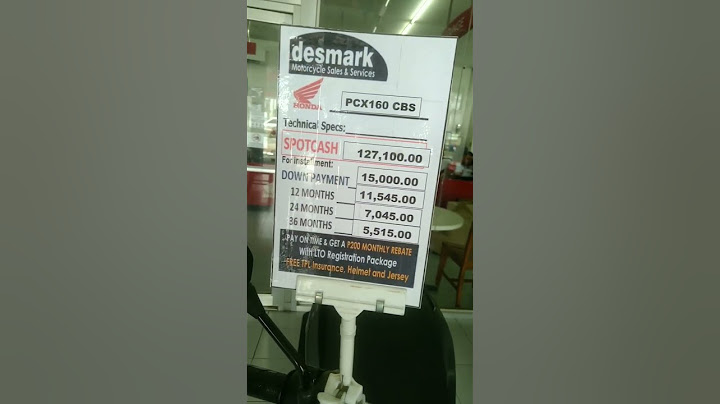 PCX 160 Price Update