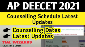 AP DEECET 2021 Counselling Dates Latest Updates | AP DEECET 2021 Counselling Dates | AP DEECET 2021