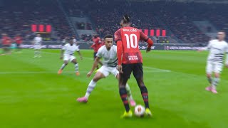 Rafael Leao Dominating Rennes in Europa League | 4K ULTRA HD