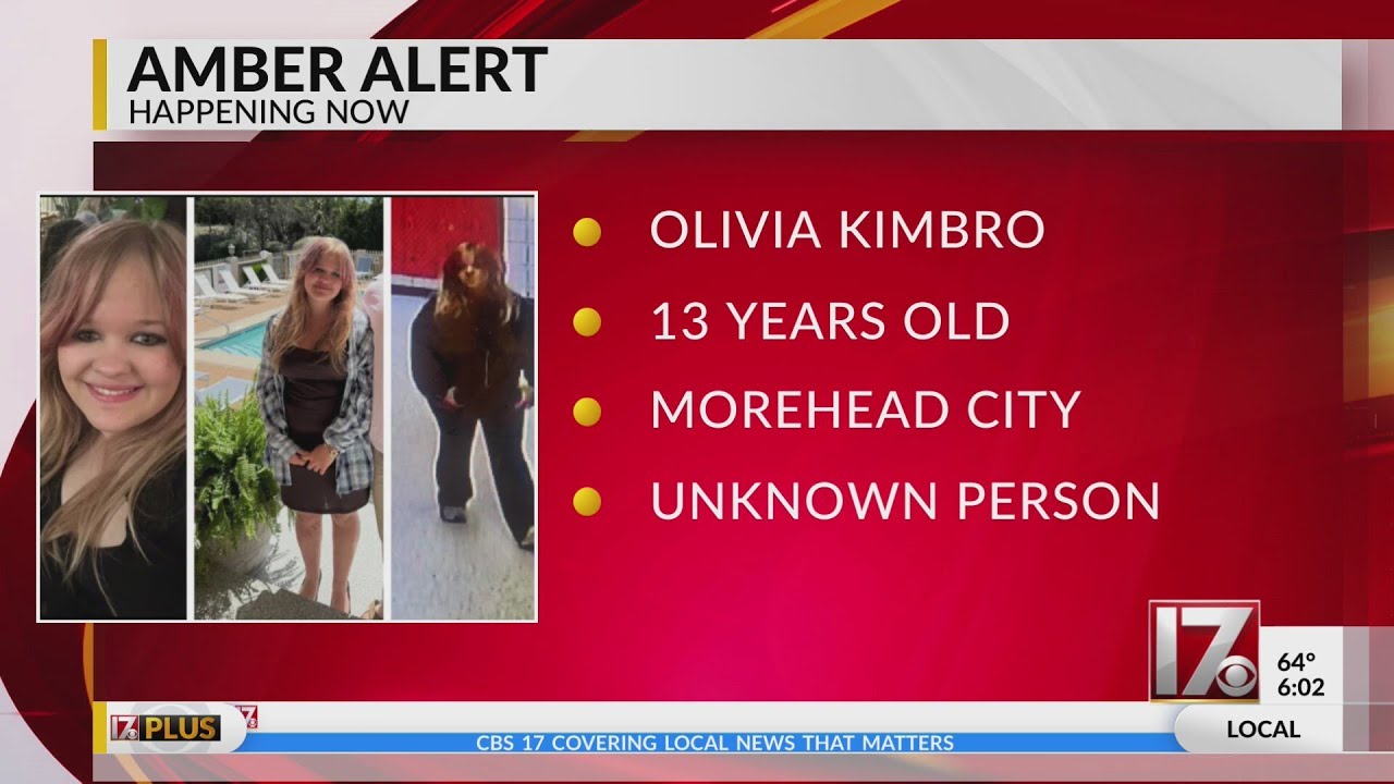 Amber Alert issued for missing 13-year-old girl in North Carolina - YouTube