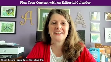 Allison Johs: Plan Your Content with an Editorial Calendar