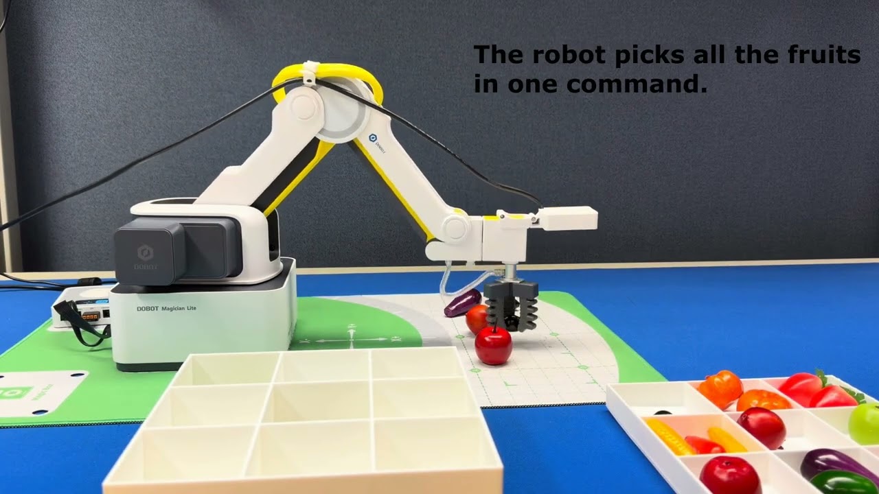 Voice-Controlled Fruit Sorting Robot | YOLO on Hailo-8 + Dobot Robotic Arm on Raspberry Pi 5