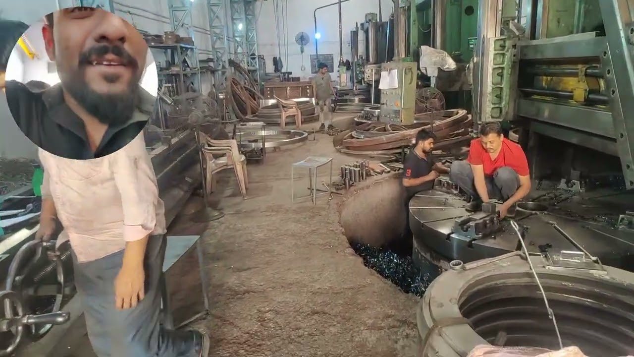 My company vlog video || vertical lathe machine || lathe machine || 