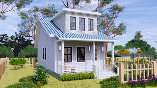 5 x 10m (16x33ft)  Charming Small House Cottage With 2 Bedroom | Exploring Tiny House