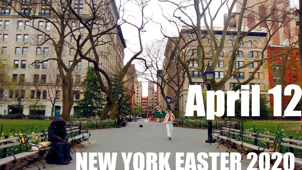 [4k] New York Tour April 12, 2020 - 5th Ave/ East Village