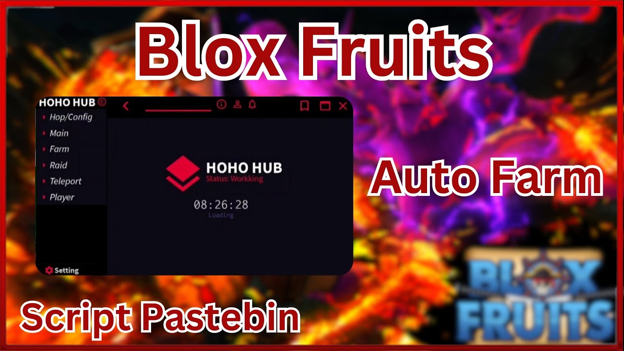 Hoho Hub Script Blox Fruits - Auto Farm, Location Hack
