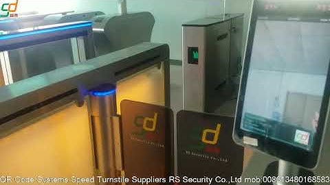 Servo Motor Glass Turnstile Gate Good performance Swing Turnstiles Controller-RS Security Co.,Ltd