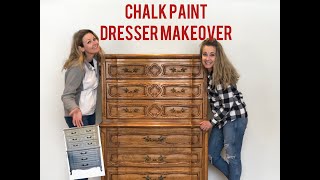 antique dresser chalk paint makeover - My French Twist