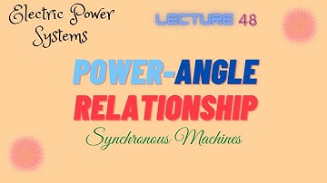 Power Systems | Lecture - 48 | Power-Angle Relationship of a Synchronous Machine