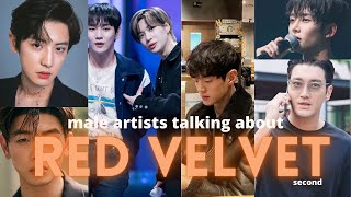 male artists talking about Red Velvet | second