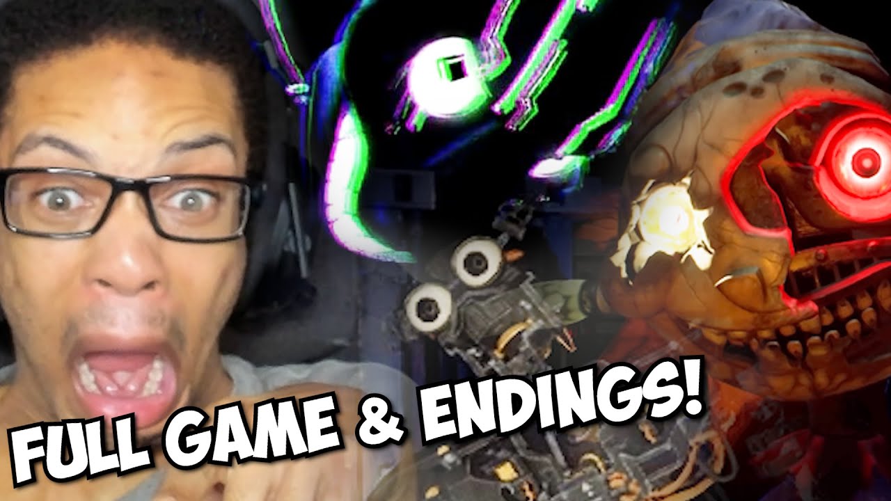 FNAF SECURITY BREACH RUIN DLC FULL GAME | FNAF SECURITY BREACH RUIN DLC ALL ENDINGS