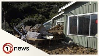 Marlborough Sounds homeowners paying to remove logs which destroyed their properties