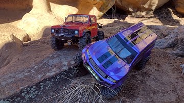 Wife has the Lead!! Axial Scx10.3 & Element Enduro Sendero HD!!