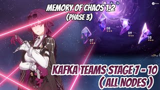 Kafka Teams vs Memory of Chaos Stage 7 - 10 (All Nodes) | Honkai Star Rail