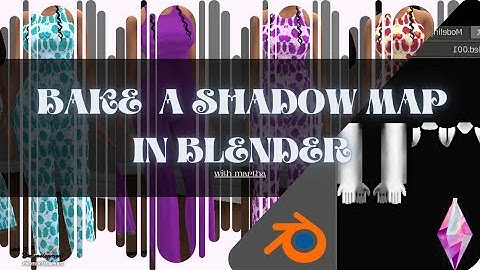 HOW TO BAKE A SHADOW MAP IN BLENDER FOR SIMS 4CC|PART 1|  VERY EASY METHOD | #sims4