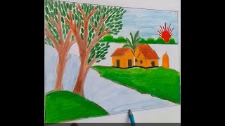 "Landscape Drawing for Beginners: Simple Steps to Success Step by step (very easy)