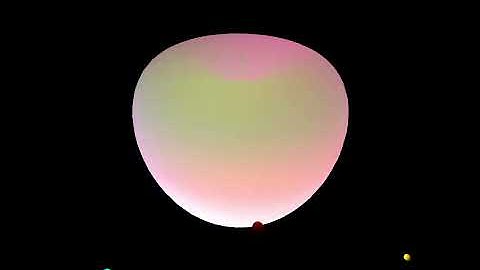 Illuminate apple. Draw by openFrameworks