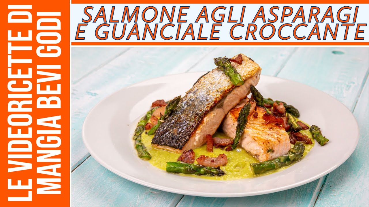 Salmone agli asparagi e guanciale croccante | ABBINAMENTO TOP