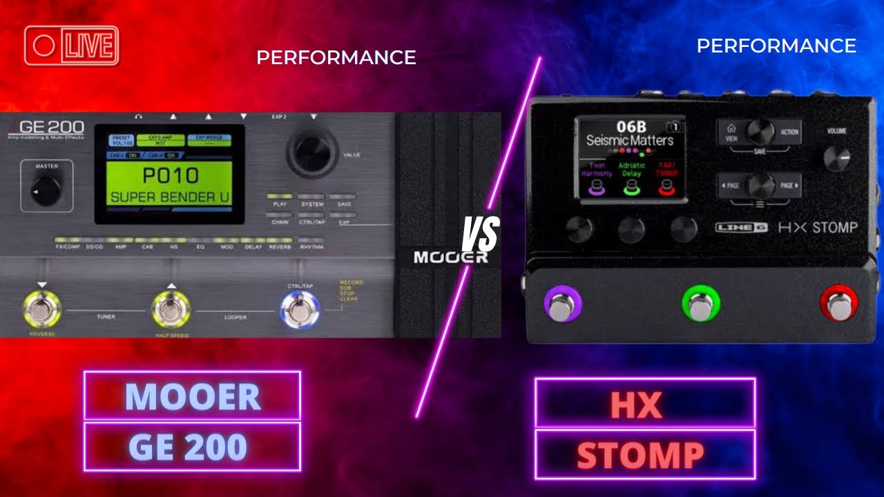 Mooer GE 200 Vs HX Stomp Qual Será a Melhor compra ? YouTube
