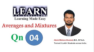 Averages Question 04 || Placement Specific Question || Abdul Mishan || Learn for Excellence