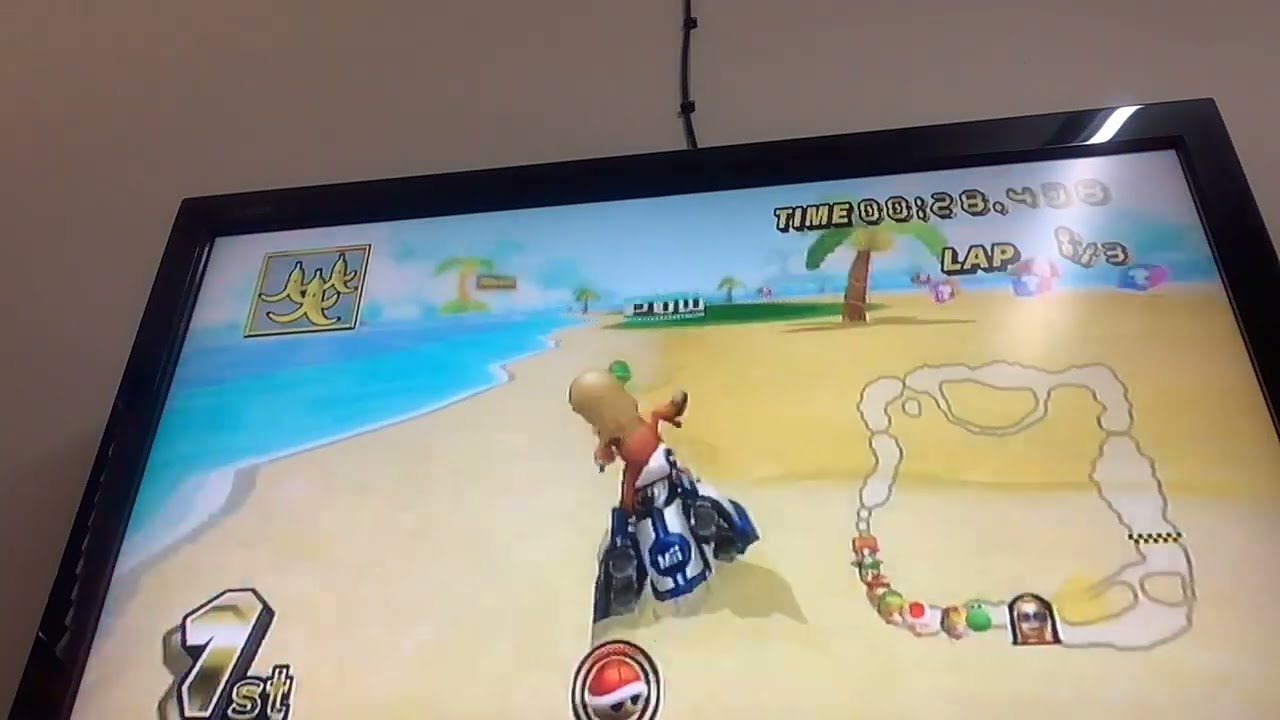 Mario Kart Wii 150CC Banana Cup Mii Character Phantom