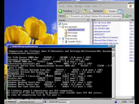 Compresser des fichiers en ligne de commande (cmd)