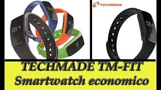 Smartwatch TECHMADE TM FIT Bracciale Fitness recensione - YouTube