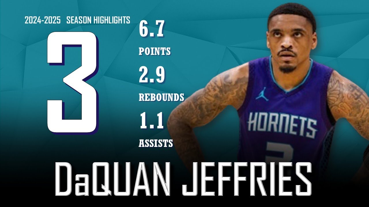 DaQuan Jeffries || 2024-2025 Charlotte Hornets Highlights
